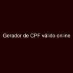 gerador de cpf válido online